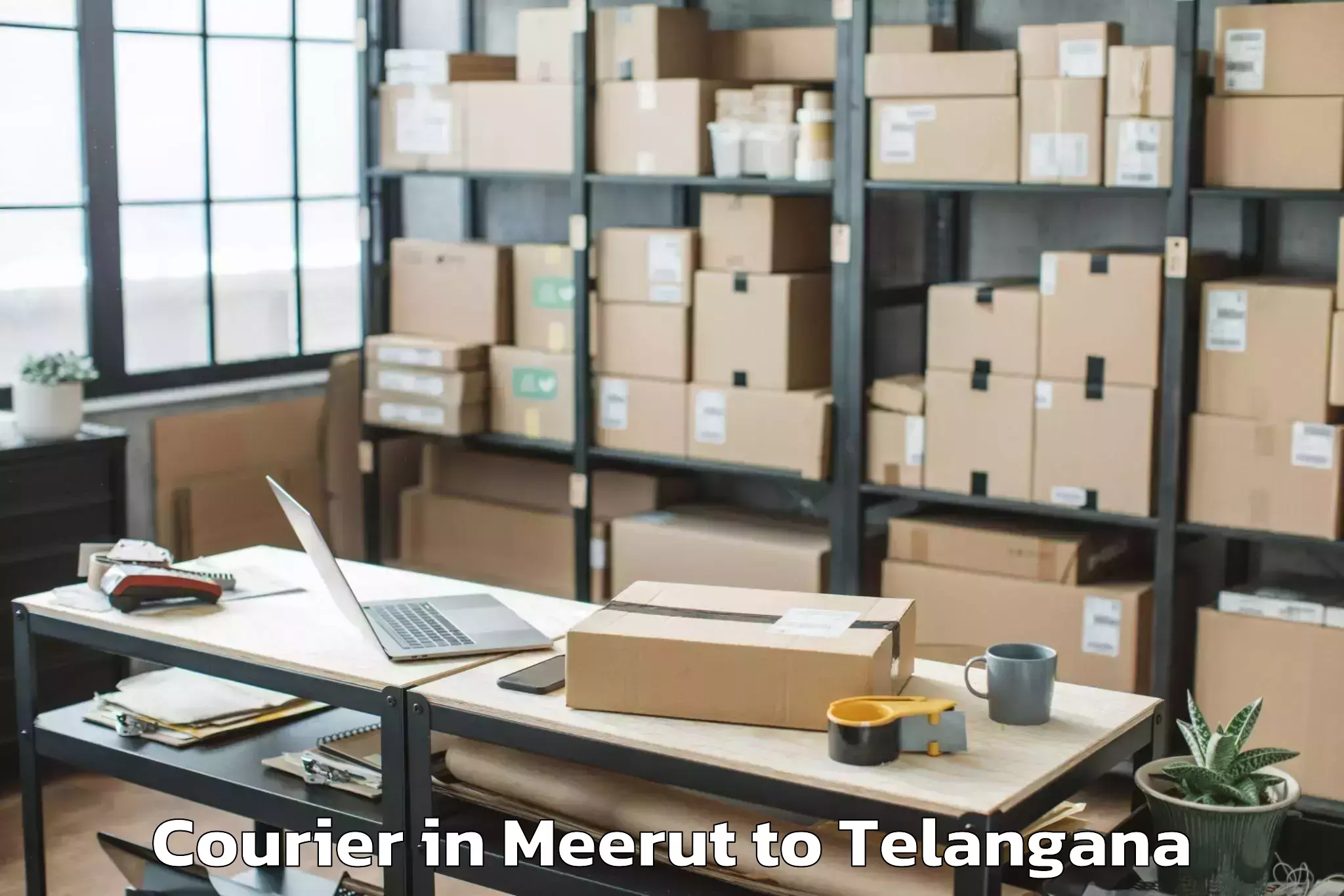 Affordable Meerut to Gurrampode Courier